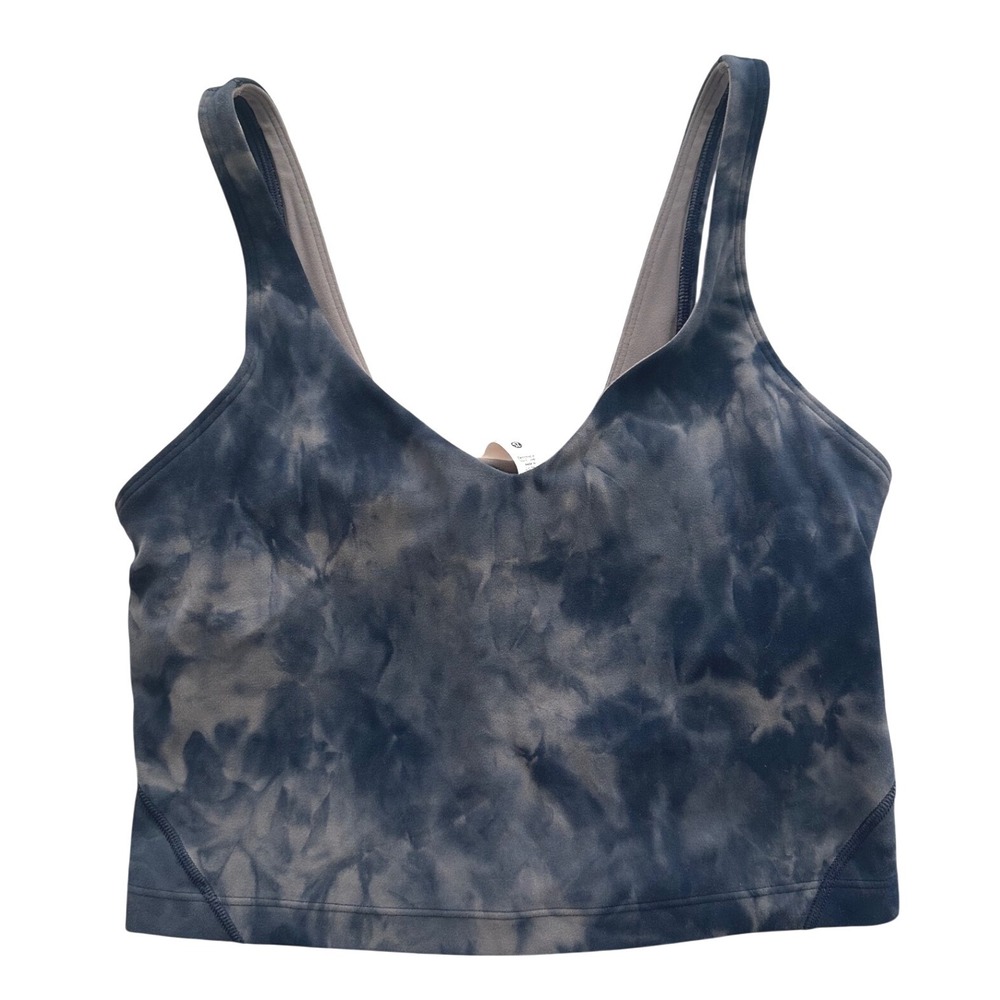 Lululemon Align Tank Top Diamond Dye Lunar Rock True Navy W1CUNS size 6